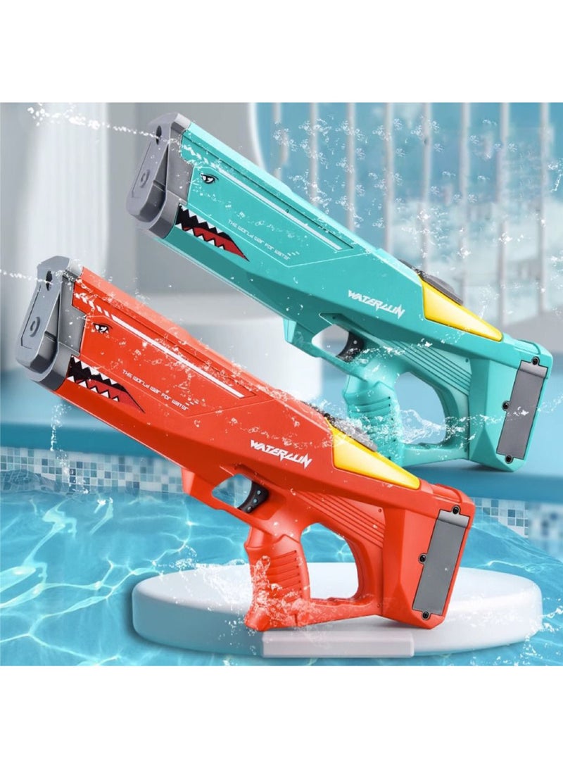 Electric Water Gun for Adults and Kids, 50ft Powerful Automatic Water Gun, High Pressure 550CC Battery Powered Water Spray Gun, Outdoor Beach Pool Water Gun, Toy Automatic Billiard Gun Toy Gift, Enjoy Summer with Friends and Family (Red)  - Image 4