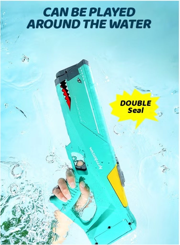 Electric Water Gun for Adults and Kids, 50ft Powerful Automatic Water Gun, High Pressure 550CC Battery Powered Water Spray Gun, Outdoor Beach Pool Water Gun, Toy Automatic Billiard Gun Toy Gift, Enjoy Summer with Friends and Family (Red)  - Image 1