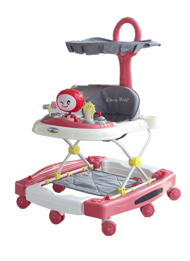 kiddoz Multifunctional Baby Walker - Pink 