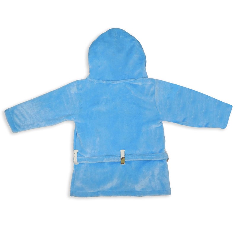 Adhigams Baby Stylish Bath Robe, Towel, Wrapper | Unisex Bath Wrap for Baby boy and Girl (12-24 Months) (Blue) - Image 4