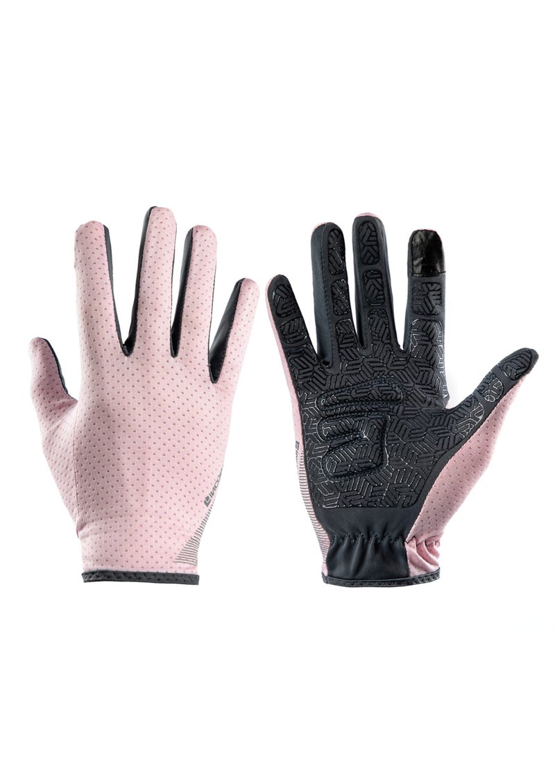 SYOSI Full Finger Gloves Women Men, Super Thin Hiking Gloves, Cycling Gloves, Bike Accessories for Adult Bikes, Full Palm Protection, Driving Gloves Women UV Protection Gloves Gym Gloves for Women - Image 1