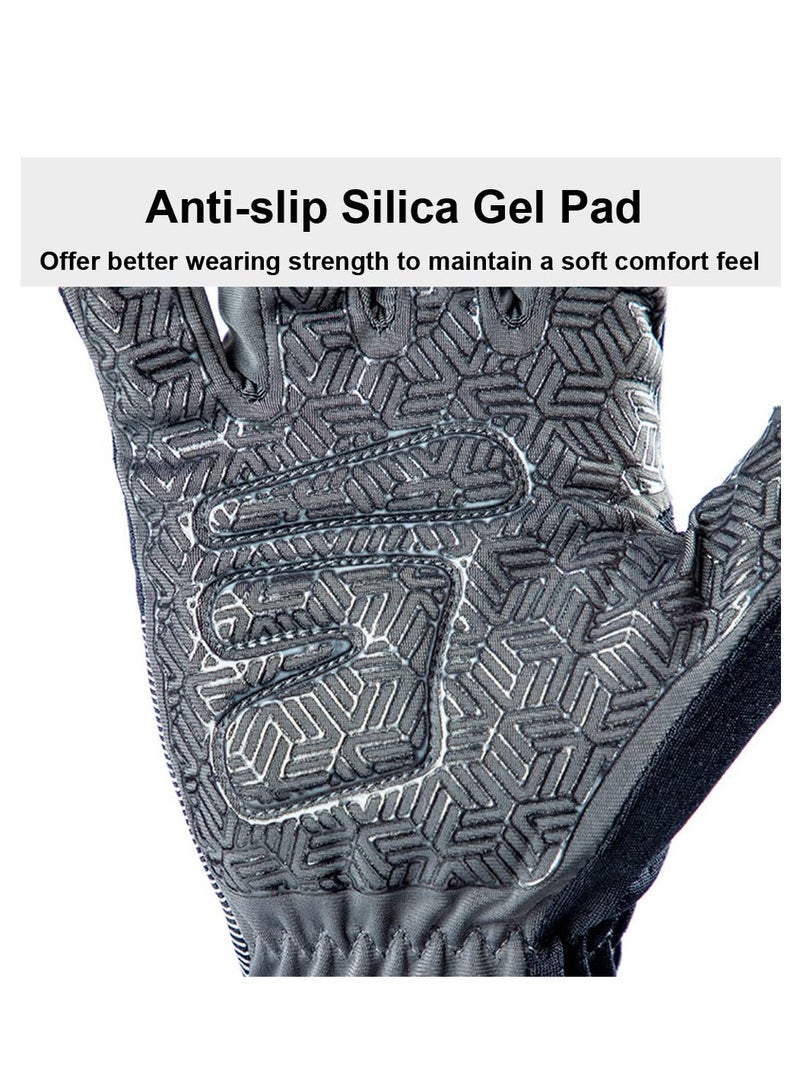 SYOSI Full Finger Gloves Women Men, Super Thin Hiking Gloves, Cycling Gloves, Bike Accessories for Adult Bikes, Full Palm Protection, Driving Gloves Women UV Protection Gloves Gym Gloves for Women - Image 2