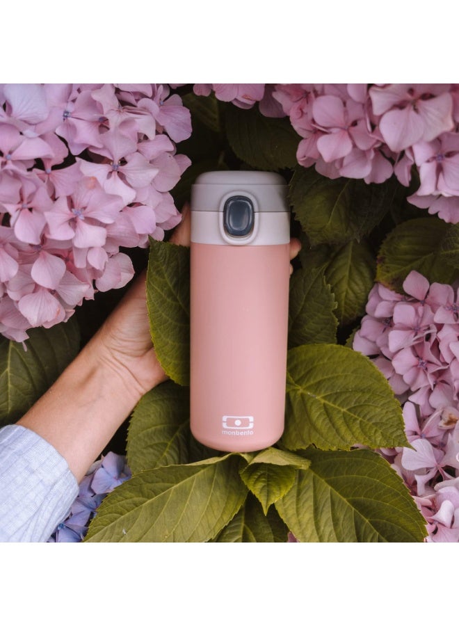 Monbento Pop Insulated Bottle, Rosa Moka Stainless Steel  Water Bottle  Vacuum Insulated Drink Bottle for School, Travel & Everyday Hydration-360ml - Image 5