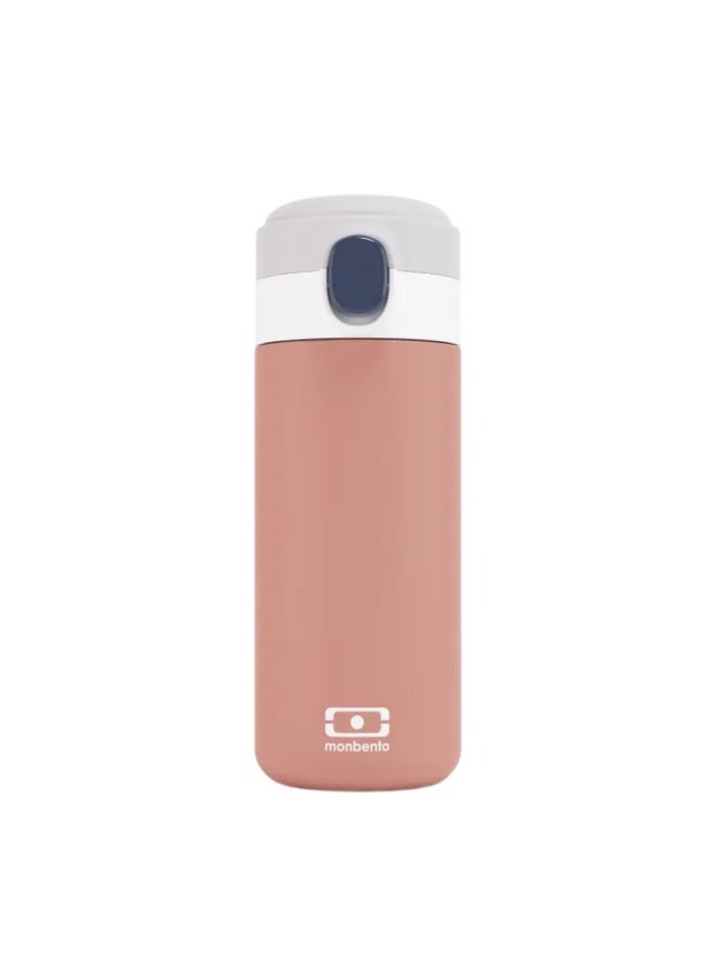 Monbento Pop Insulated Bottle, Rosa Moka Stainless Steel  Water Bottle  Vacuum Insulated Drink Bottle for School, Travel & Everyday Hydration-360ml - Image 1