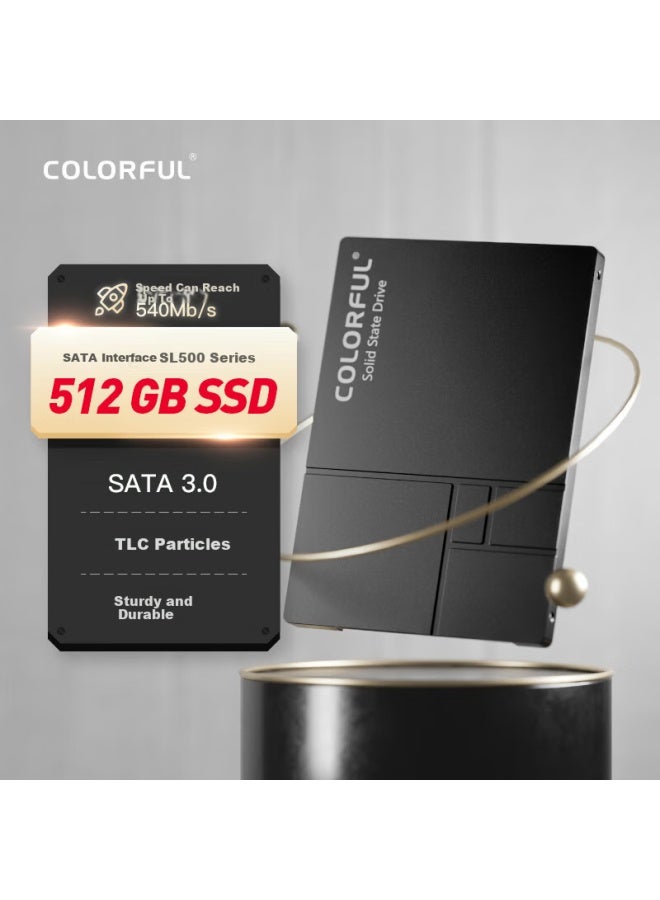 Colorful 512gb Ssd Solid State Drive, Sata 3.0 Interface, Sl500 Series, Tlc Nand - Image 1