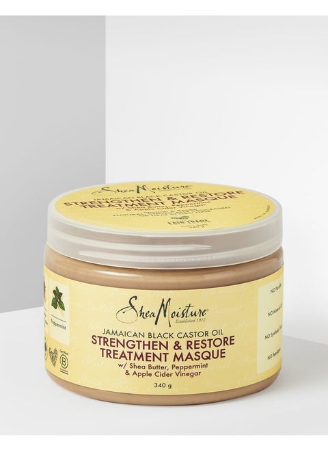 Shea Moisture black castor oil mask to strengthen and rejuvenate hair