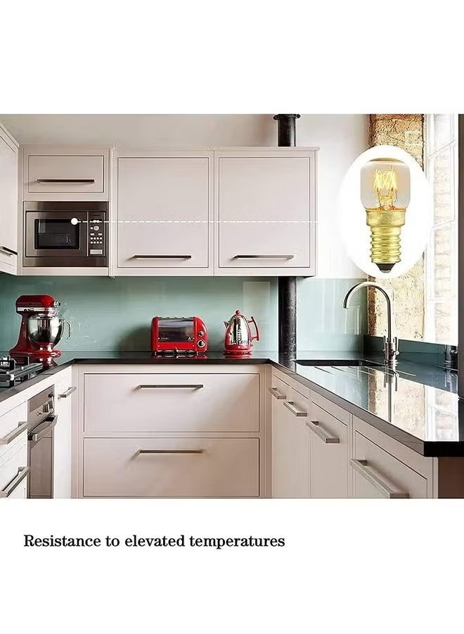 لمبة إي14 15 واط - مقاومة للحرارة 300°مئوية للفرن والميكرويف وثلاجة - لمبات أجهزة قابلة للتعتيم غير قابلة للكسر (4 قطع) - Image 4