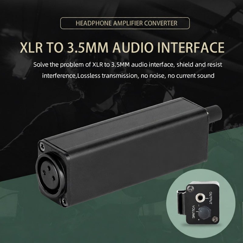 Headphone Amplifier: Black Aluminum Alloy, Plug And Play, Individual Volume Control - High-Quality Audio Conversion, Portable Headphone Amp for Band Performances, Music Creation, Live Singing - Image 2