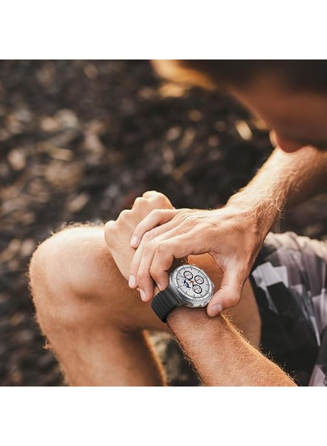 HablTech Nylon Sport Strap Compatible with Samsung Galaxy Watch 8 40mm 44mm/Galaxy Watch 8 Classic 46 mm Soft Adjustable Fabric Replacement Bands - Image 5