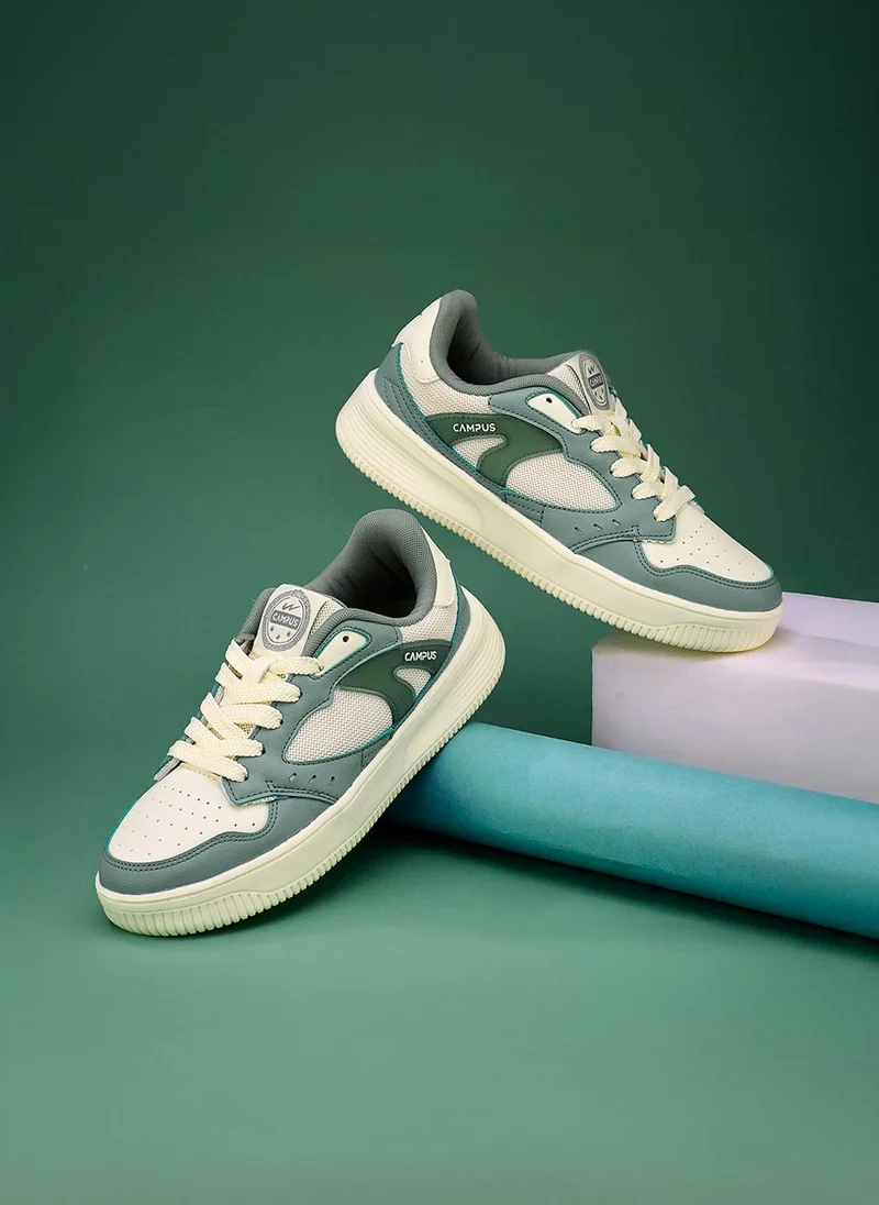 CAMPUS Women Flod Memory Foam Lace-Up Sneakers-White
