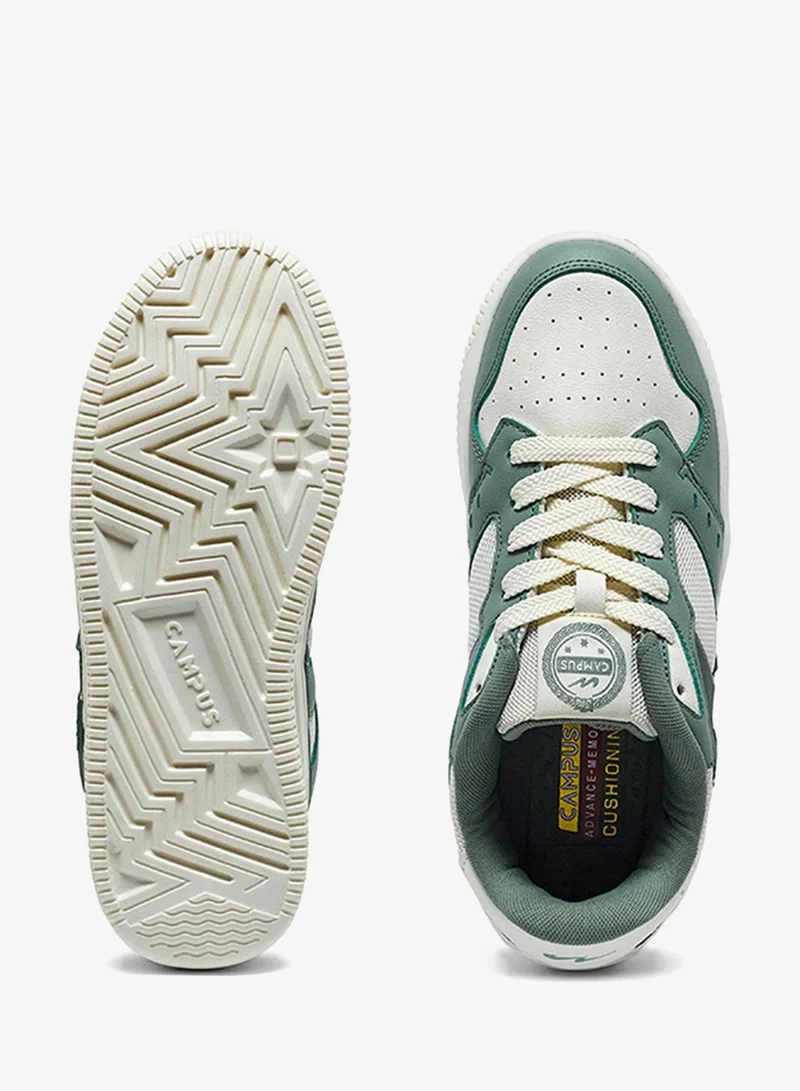 Campus FLOD Women Flod Memory Foam Lace-Up Sneakers-White for Women | Best Price UAE