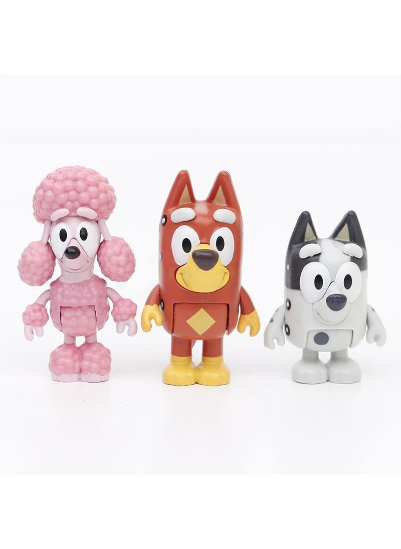 Y&D 12-Piece Bluey's Family Figurines Model Toys  - Image 4