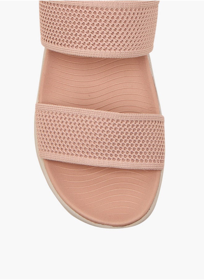 Le Confort Textured Slip-On Strap Sandals with Platform Heels  - Image 4