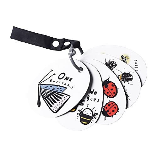 Wee Gallery Stroller Cards - I See Bugs to Count - Counting Numbers Travel Activity for Babies, Toddlers, with Snap on Strap for Walks, Car Seat, Bag, Stroller - Image 5