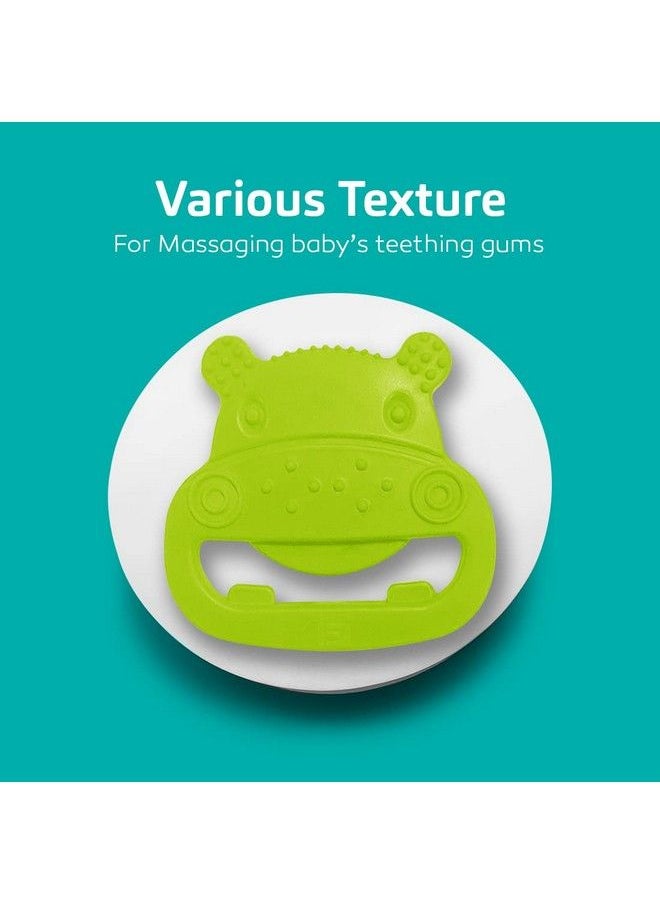BuddsBuddy 100% Bpa Free Soft Silicone Baby Teether For 3 To 6 Babies (Zuzu Green)  - Image 4