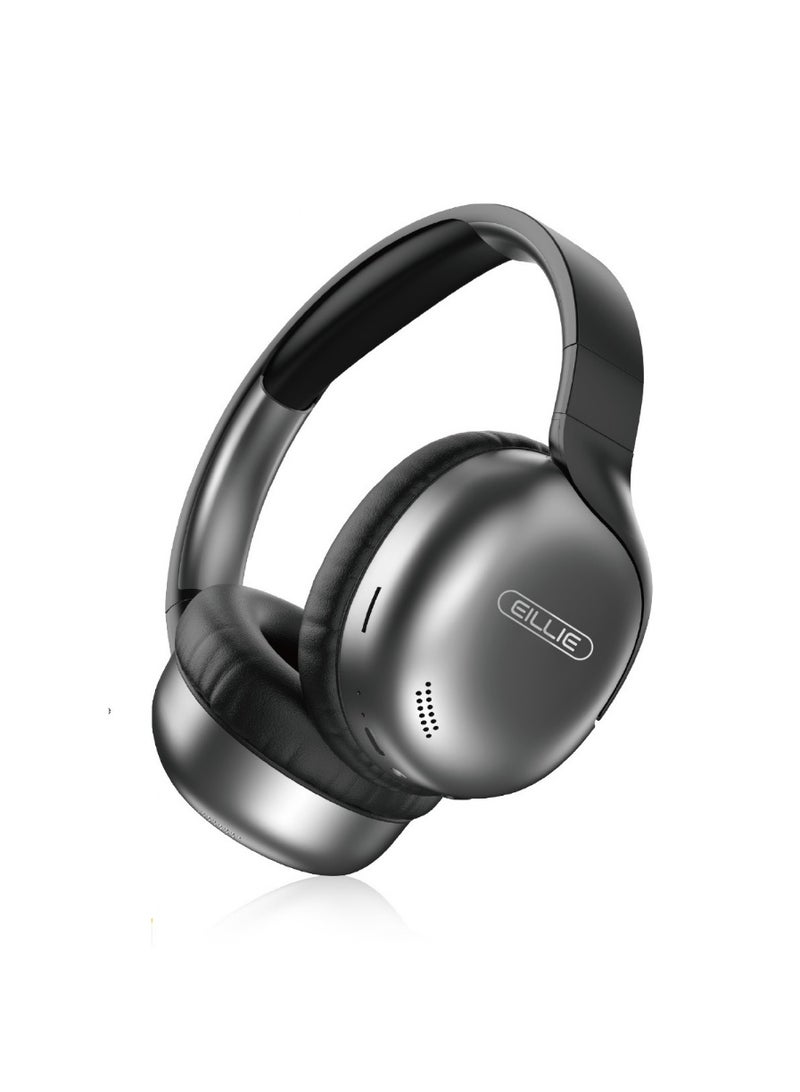 EHH-288 Bluetooth Stereo Headphones with Clear Sound, HD Microphone, TF/AUX Support, 250mAh Battery - Black - Image 1