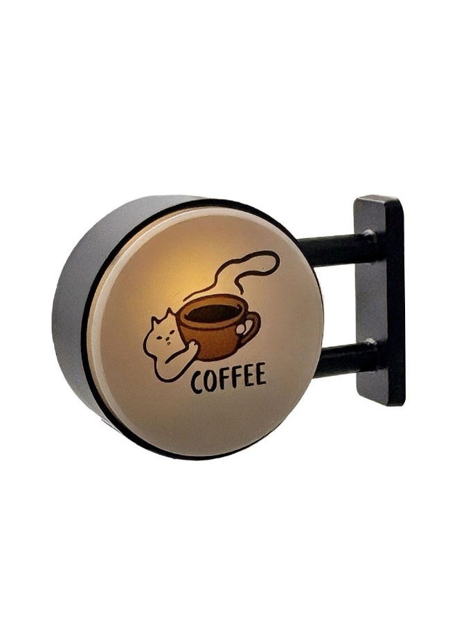Illuminated Coffee Corner Refrigerator Magnet, Luminous Decorative Fridge Sticker - Image 4
