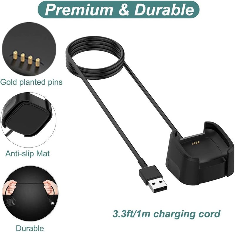 MARVIK Charger Cable for Fitbit Versa 2 Smart Watch Replacement Charging Cable for Fitbit Versa 2 Smart Watch (Not for Versa/Versa Lite), Smartwatch, Black - Image 4