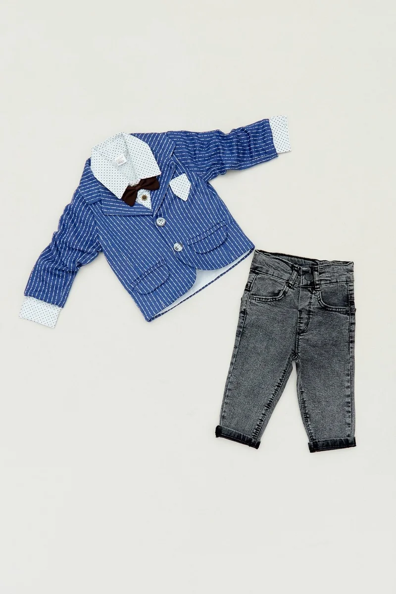 FullaModa 3-Piece Boy's Suit with Pocket Detail