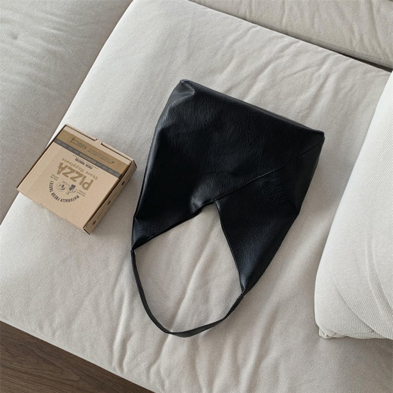 SIBY Soft PU Leather Hobo Bag for Women | Snap Lock Tote with Small Zipper Purse |Large Capacity Daily Shoulder Bag- Black - Image 3