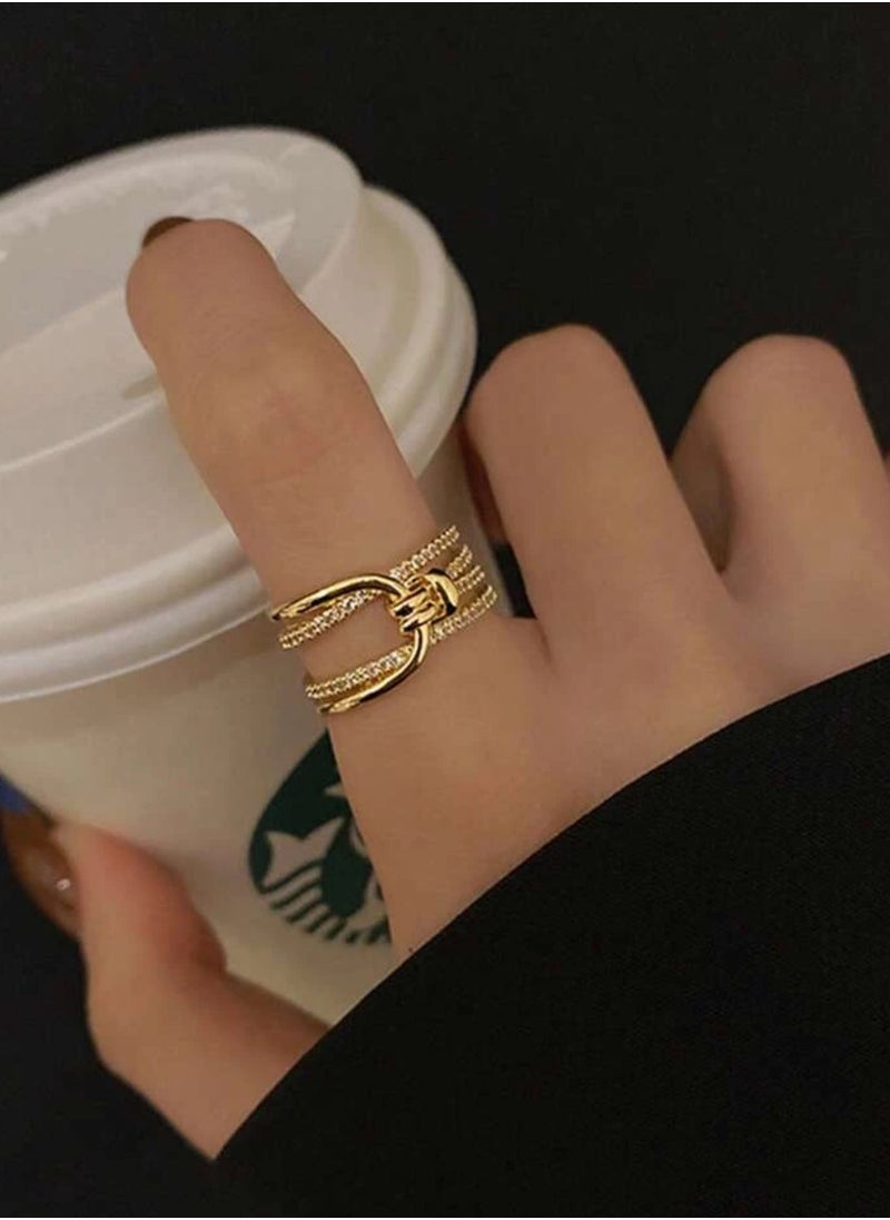 sixtyfour Elegant & High Quality Stainless Steel Ring For Women One Size  - Image 1