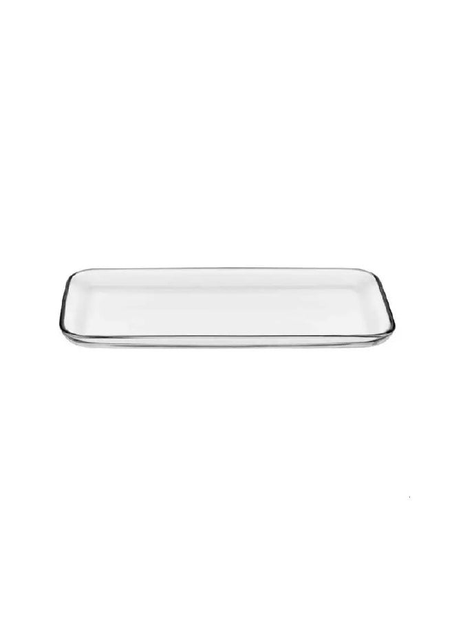 فيديفي VDV60457EML/VDVS100507 فينيس صحن تقديم مستطيل زجاج عالي الدقة شديد الشفافية 33 x 16 سم  - Image 1