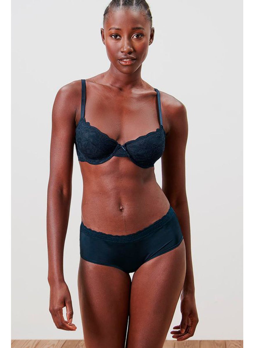 Tchibo Women 5 Pieces Plain Pull On Briefs Navy Blue  - Image 1