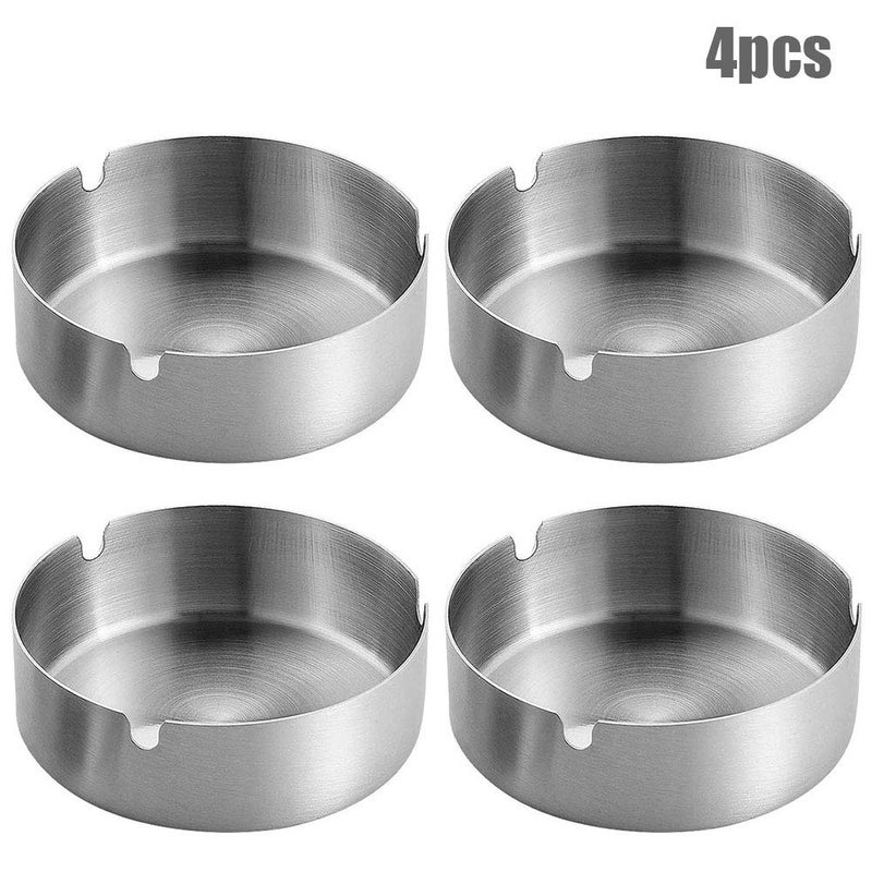 Windproof Stainless Steel Ashtray For Home Office And Outdoor Use Color 531 - Image 4