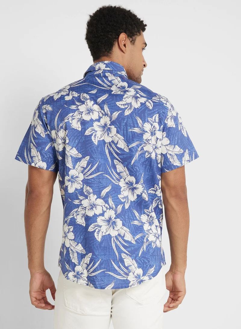 Seventy Five Leaf Print Shirt