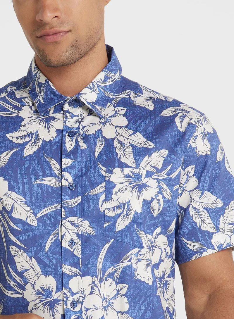 Seventy Five Leaf Print Shirt