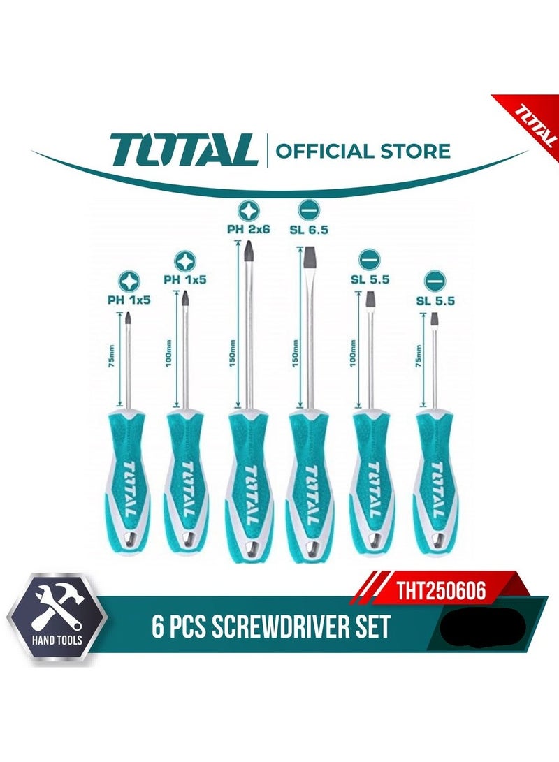 توتال TOTAL طقم مفكات 6 قطع THT250606  - Image 3