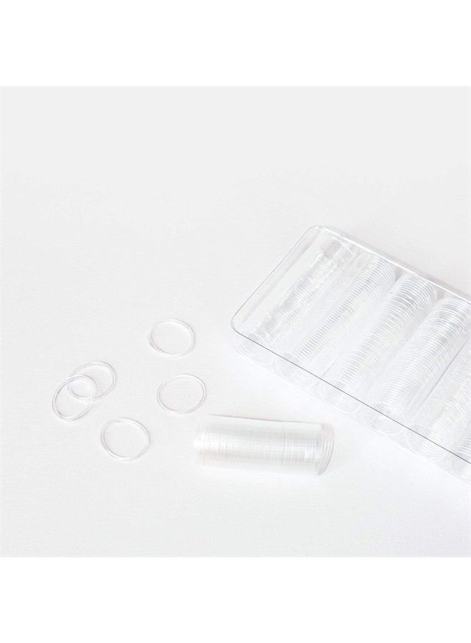 Gimme Beauty - Elastic Stacks - Peel Apart Rubber Bands for Hair - No Tearing or Ripping - Non-Slip Elastic Hair Ties - Hair Accessories for Women - Easy for Purse & Travel - Clear (320 Count) - Image 1