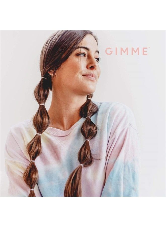 Gimme Beauty - Elastic Stacks - Peel Apart Rubber Bands for Hair - No Tearing or Ripping - Non-Slip Elastic Hair Ties - Hair Accessories for Women - Easy for Purse & Travel - Clear (320 Count) - Image 4