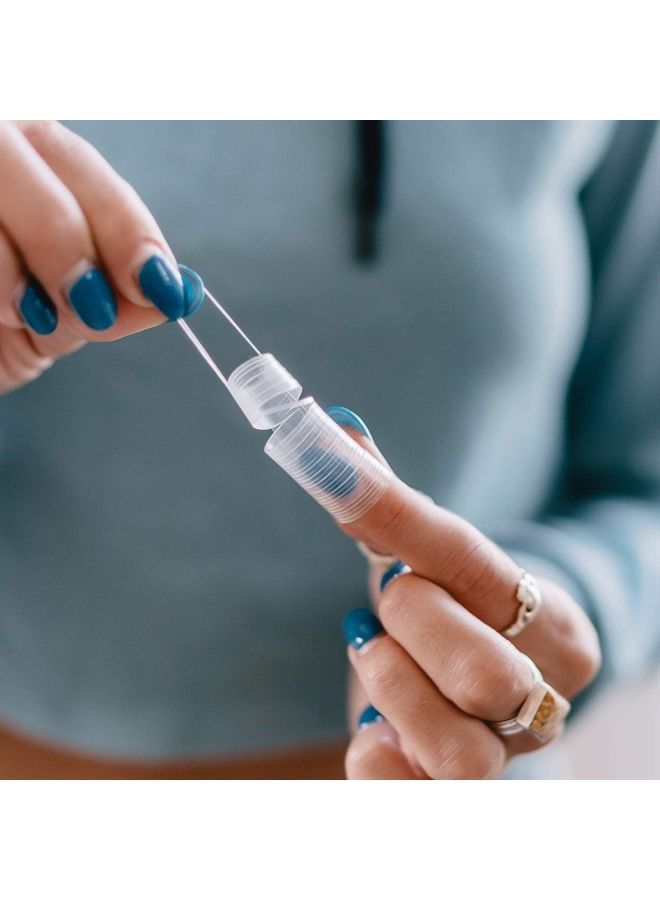 Gimme Beauty - Elastic Stacks - Peel Apart Rubber Bands for Hair - No Tearing or Ripping - Non-Slip Elastic Hair Ties - Hair Accessories for Women - Easy for Purse & Travel - Clear (320 Count) - Image 3