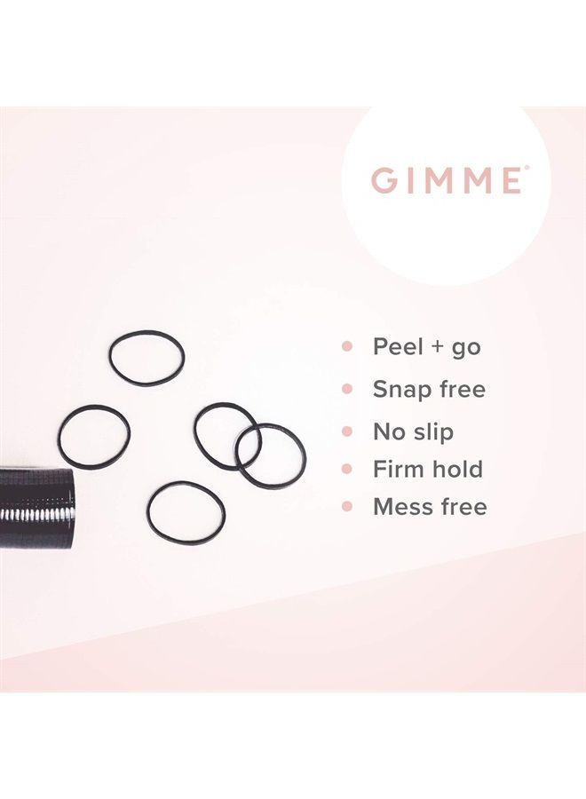 Gimme Beauty - Elastic Stacks - Peel Apart Rubber Bands for Hair - No Tearing or Ripping - Non-Slip Elastic Hair Ties - Hair Accessories for Women - Easy for Purse & Travel - Clear (320 Count) - Image 2