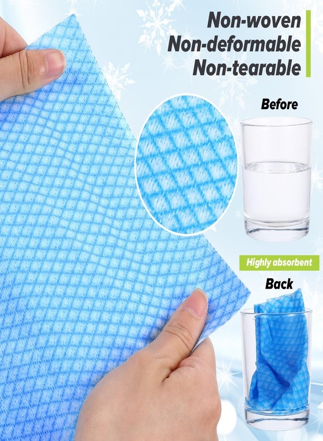HaiFafafaing 300 Pcs Disposable Cleaning Cloths Heavy Duty Disposable Dish Cloths for Kitchen 13.78x15.75in Reusable Dish Rags Cleaning Towels for Bathroom Household Clean Blue 300 Pack - Image 5