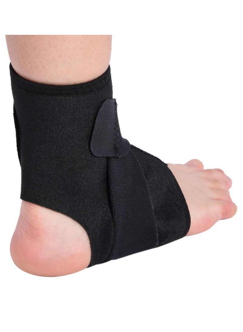 1 قطعة دعامة كاحل، دعامة كاحل مرنة قابلة للتعديل، غلاف من النيوبرين القابل للتنفس، واقي القدمين من دعامة الكاحل لكرة القدم للرياضة، التعافي من الإصابات، آلام المفاصل، وتر العرقوب - Image 1