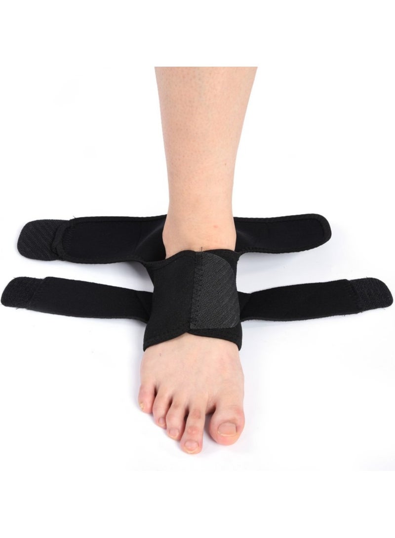 1 قطعة دعامة كاحل، دعامة كاحل مرنة قابلة للتعديل، غلاف من النيوبرين القابل للتنفس، واقي القدمين من دعامة الكاحل لكرة القدم للرياضة، التعافي من الإصابات، آلام المفاصل، وتر العرقوب - Image 3