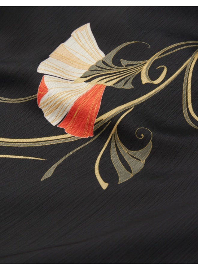 Ted Baker Neck Tie Printed Long Sleeve Top - Image 3