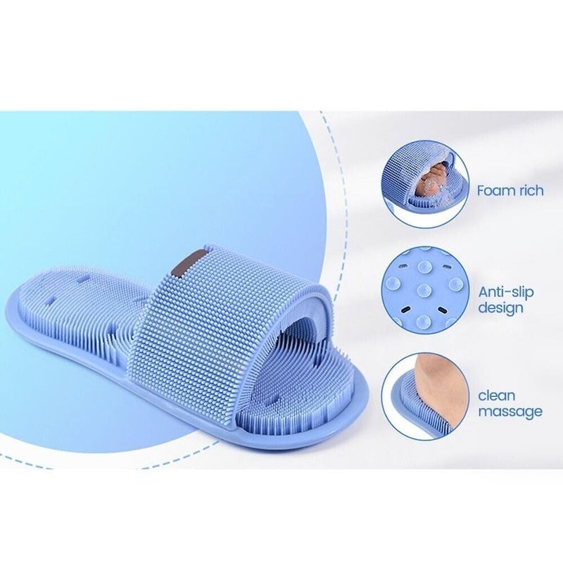 FAGVA Shower Foot Scrubber Soft Silicone Bristles with NonSlip Suction Cups Cleans Exfoliates Massages Your Feet Without Bending Improve Circulation Soothes Tired Feet 1 pc multicolor - Image 2