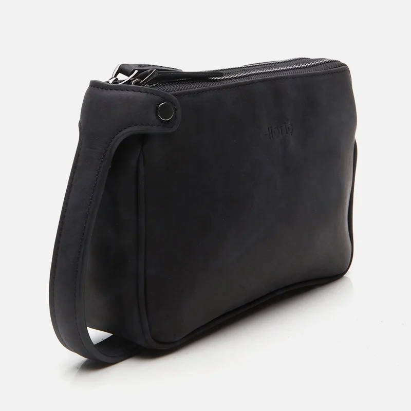 Hotiç 04CAH298840A100 GENUINE Leather Black Men's Bag