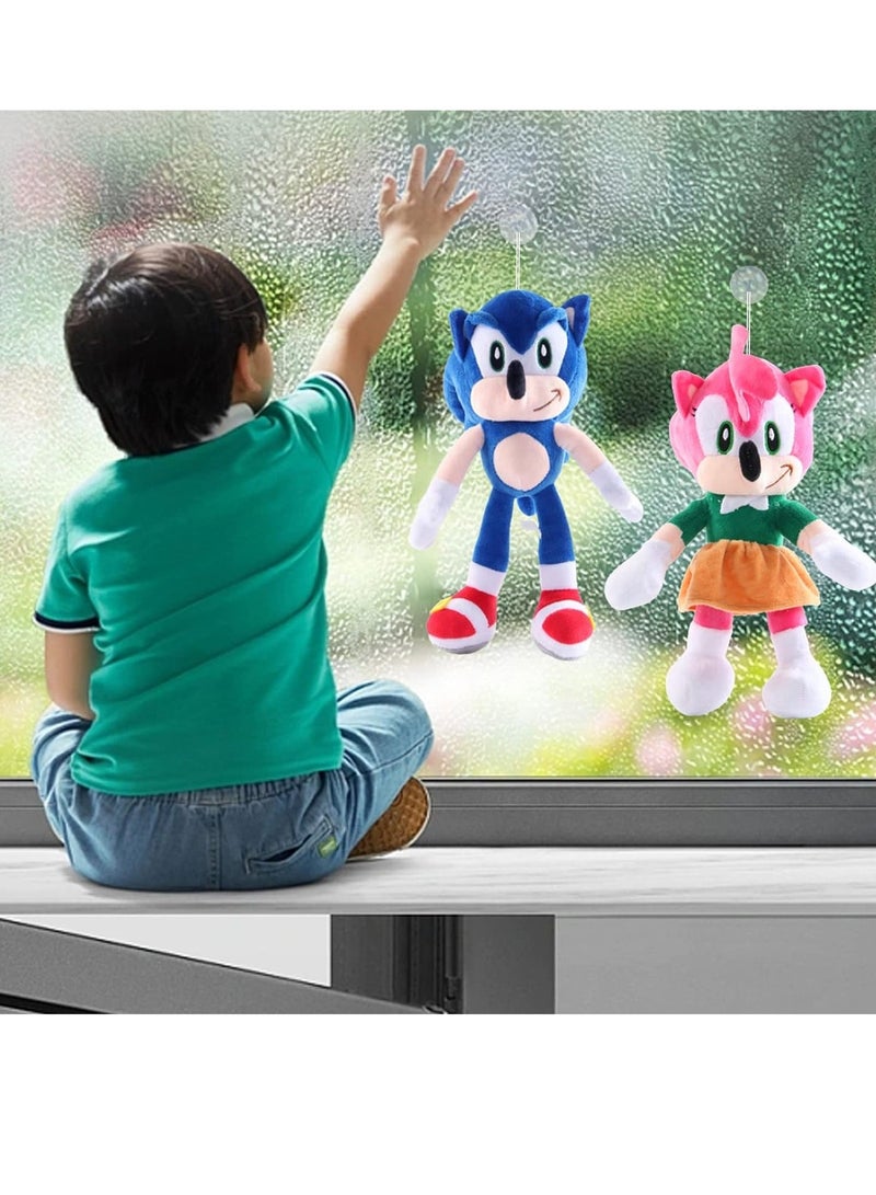6pcs Sonic The Hedgehog Action Figures Plush Toys Stuffed Animals Puppets Set Hedgehog Tails Knuckles Shadow Tomy Amy Plush Doll - Image 5