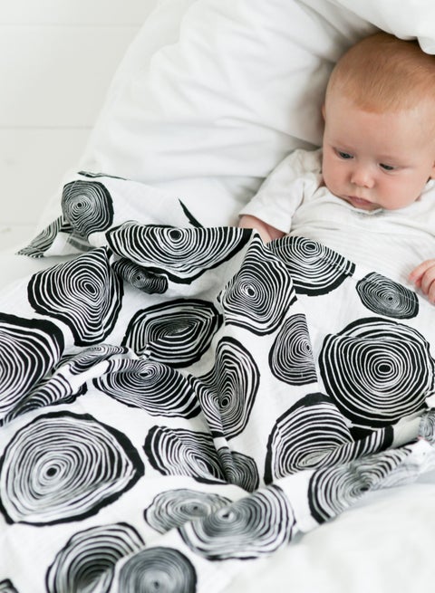 3-Pack Plant Print Muslins 0-4