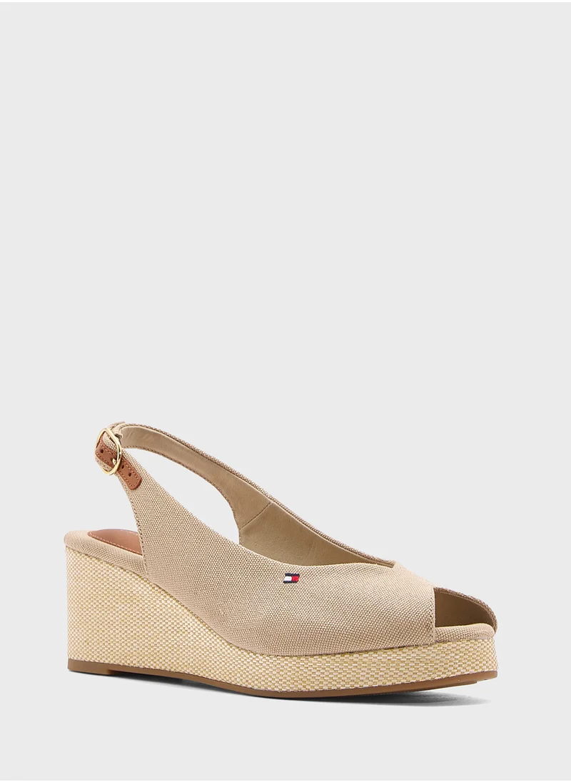 تومي هيلفيغر MID WEDGE SLINGBACK ESPADRILLES