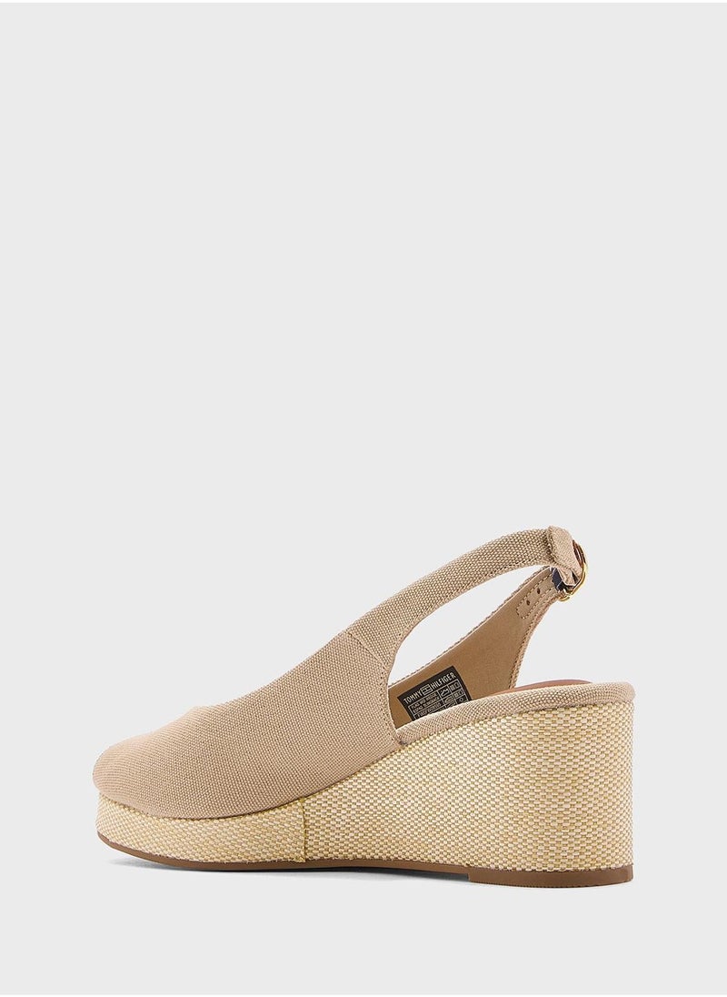 TOMMY HILFIGER MID WEDGE SLINGBACK ESPADRILLES  - Image 4