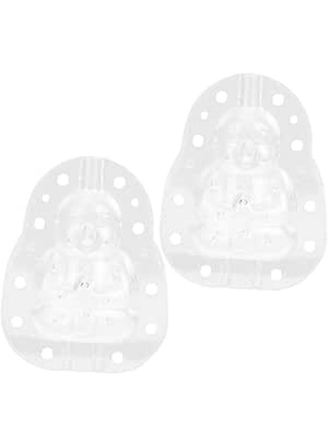 2Pcs Transparent Fruit Shaping Molds For Watermelon Pear Peach Strawberry And Melon Designs - Image 1