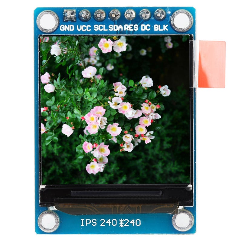 1.3 Inch Color LCD Display Module SPI Interface 240x240 Resolution - Compact Size Easy Wiring - for Embedded Equipment Development - Image 1