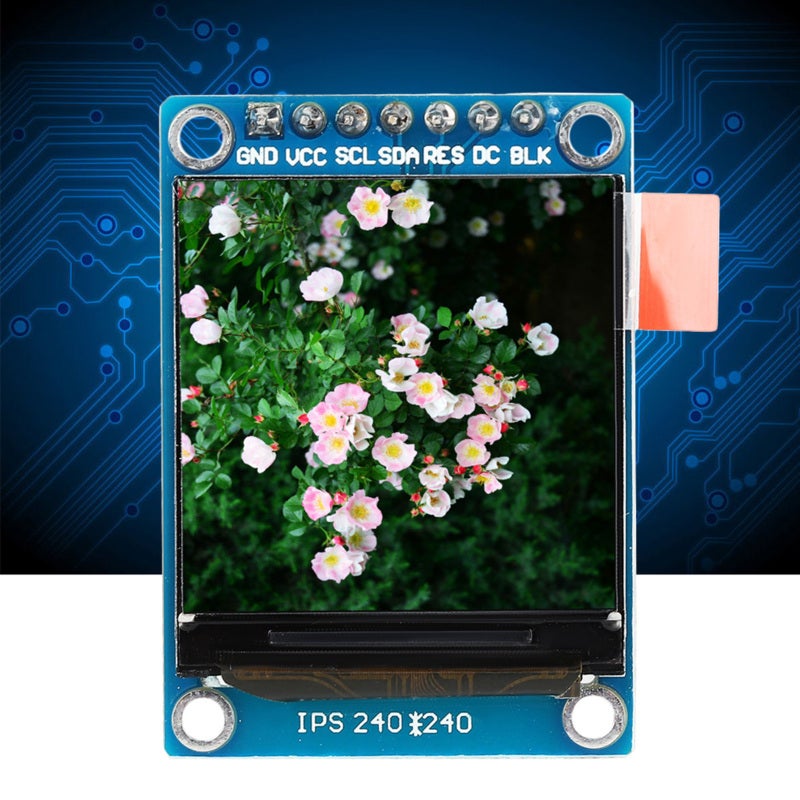 1.3 Inch Color LCD Display Module SPI Interface 240x240 Resolution - Compact Size Easy Wiring - for Embedded Equipment Development - Image 5
