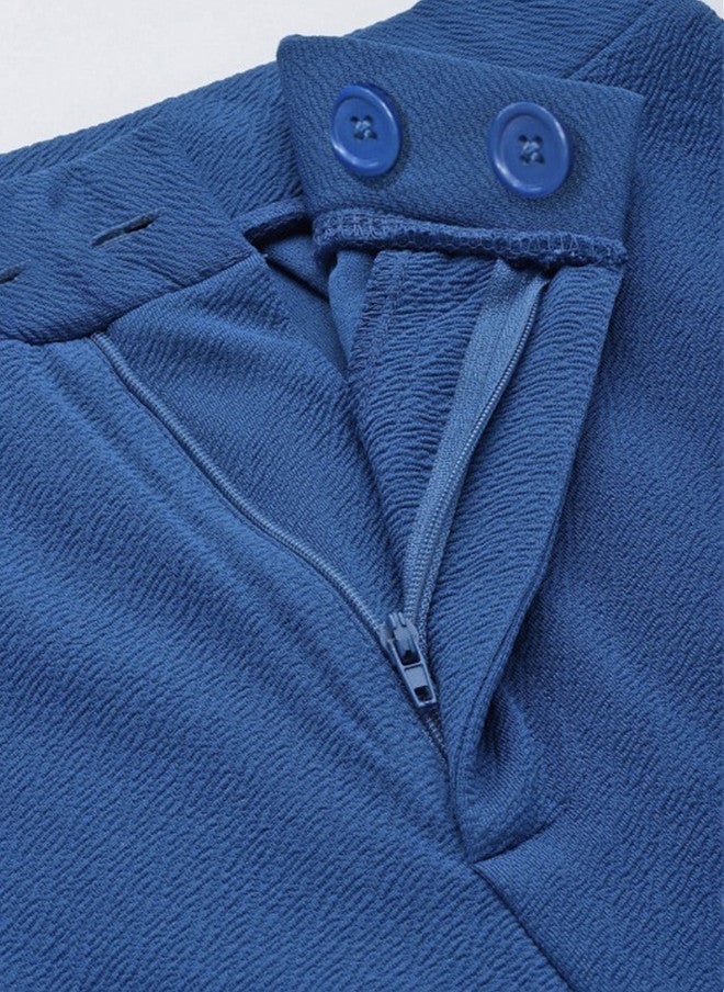 ساسافراس بنطلون نسائي أزرق بقصة عادية - Image 5