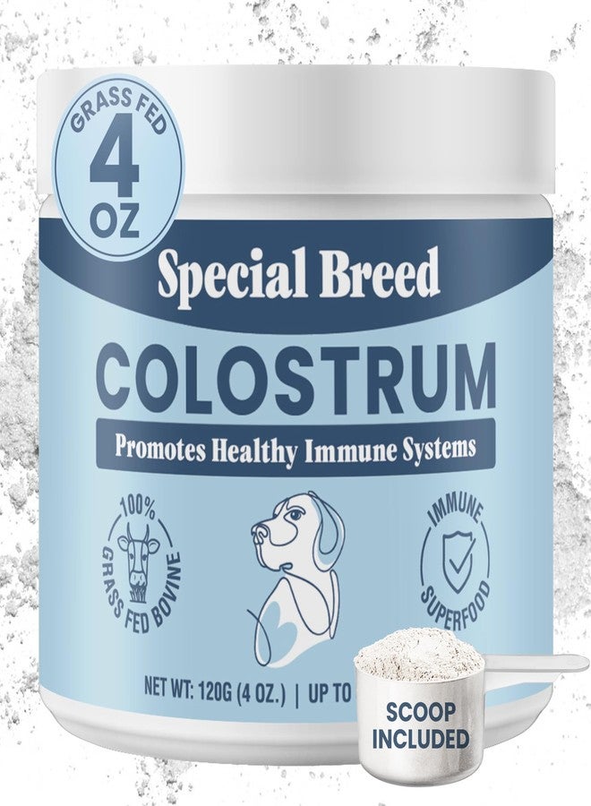 Special Breed Bovine Colostrum for Dogs and Cats, Immune Support Supplement for Allergy and Itch Relief, Grass Fed Colostrum Powder (120 Grams) - Image 1